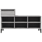 Scarpiera Grigio Sonoma 102x36x60 cm in Legno Multistrato