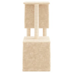 Albero per Gatti con Tiragraffi in Sisal Crema 86 cm