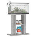 Supporto per acquario in cemento grigio 60x30x60 cm in legno ingegnerizzato