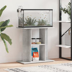 Supporto per acquario in cemento grigio 60x30x60 cm in legno ingegnerizzato