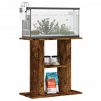 Supporto per acquario in rovere affumicato 60x30x60 cm in legno ingegnerizzato