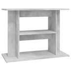 Supporto per acquario in cemento grigio 80x35x60 cm in legno ingegnerizzato
