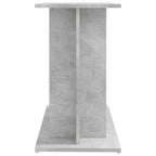 Supporto per acquario in cemento grigio 80x35x60 cm in legno ingegnerizzato