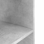 Supporto per acquario in cemento grigio 80x35x60 cm in legno ingegnerizzato