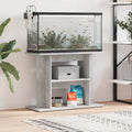 Supporto per acquario in cemento grigio 80x35x60 cm in legno ingegnerizzato