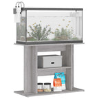 Supporto per acquario Grigio Sonoma 80x35x60 cm in legno ingegnerizzato