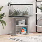 Supporto per acquario Grigio Sonoma 80x35x60 cm in legno ingegnerizzato
