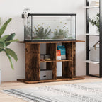 Supporto Acquario 100x40x60 cm in Legno Multistrato Rovere Fumo