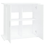 Supporto per Acquario Bianco 81x36x73 cm in Legno Multistrato