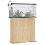 Supporto per acquario in rovere Sonoma 81x36x73 cm in legno ingegnerizzato