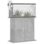 Supporto per acquario in cemento grigio 81x36x73 cm in legno ingegnerizzato