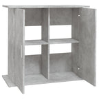 Supporto per acquario in cemento grigio 81x36x73 cm in legno ingegnerizzato