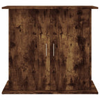 Supporto Acquario 81x36x73 cm in Legno Multistrato Rovere Fumo