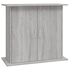 Supporto Acquario 81x36x73cm in Legno Multistrato Grigio Sonoma