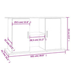 Supporto per acquario in rovere Sonoma 101x41x58 cm in legno ingegnerizzato