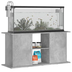 Supporto per acquario in cemento grigio 121x41x58 cm in legno ingegnerizzato