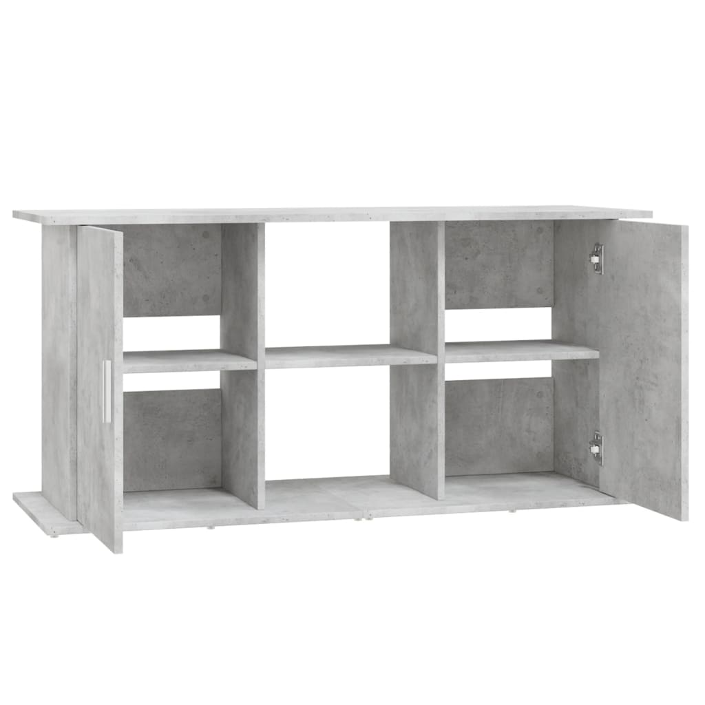 Supporto per acquario in cemento grigio 121x41x58 cm in legno ingegnerizzato