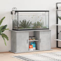 Supporto per acquario in cemento grigio 121x41x58 cm in legno ingegnerizzato