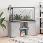 Supporto per acquario in cemento grigio 121x41x58 cm in legno ingegnerizzato