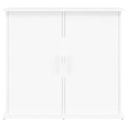 Supporto per Acquario Bianco 81x36x73 cm in Legno Multistrato