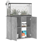 Supporto per acquario in cemento grigio 81x36x73 cm in legno ingegnerizzato