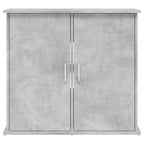 Supporto per acquario in cemento grigio 81x36x73 cm in legno ingegnerizzato