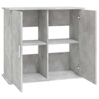 Supporto per acquario in cemento grigio 81x36x73 cm in legno ingegnerizzato
