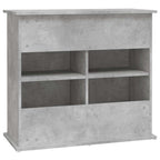 Supporto per acquario in cemento grigio 81x36x73 cm in legno ingegnerizzato