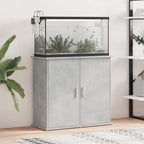 Supporto per acquario in cemento grigio 81x36x73 cm in legno ingegnerizzato