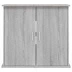 Supporto Acquario 81x36x73cm in Legno Multistrato Grigio Sonoma
