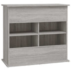 Supporto Acquario 81x36x73cm in Legno Multistrato Grigio Sonoma
