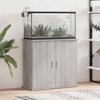 Supporto Acquario 81x36x73cm in Legno Multistrato Grigio Sonoma