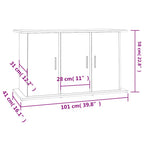 Supporto Acquario 101x41x58 cm Legno Multistrato Rovere Sonoma