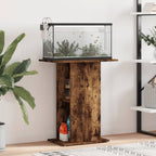 Supporto Acquario 60,5x36x72,5 cm Legno Multistrato Rovere Fumo