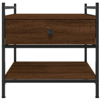 Tavolino da Salotto Rovere Marrone 50x50x50cm Legno Multistrato