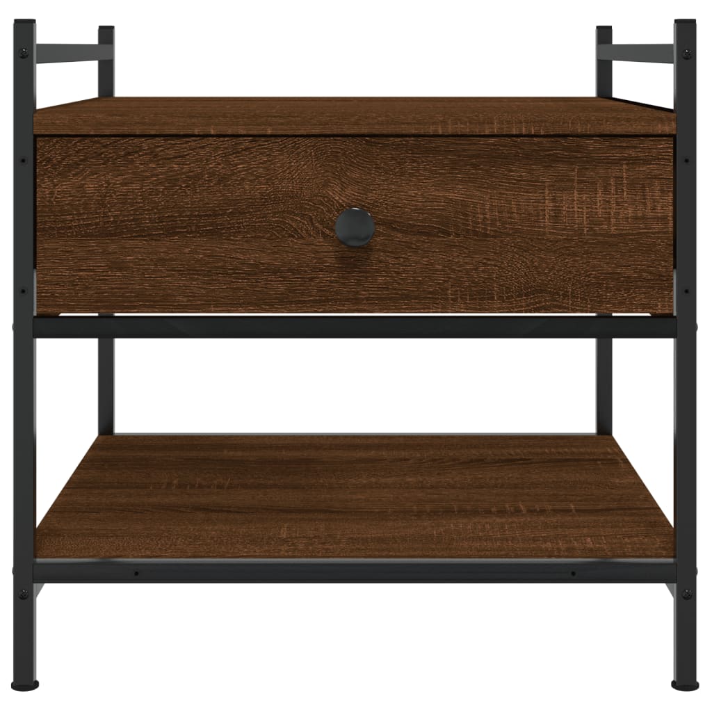 Tavolino da Salotto Rovere Marrone 50x50x50cm Legno Multistrato