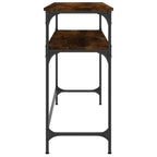 Tavolino Consolle Rovere Fumo 100x35,5x75cm Legno Multistrato