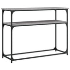 Tavolino Consolle Grigio Sonoma 100x35,5x75cm Legno Multistrato