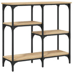 Tavolo Consolle Rovere Sonoma 80x29x75 cm Legno Agglomerato