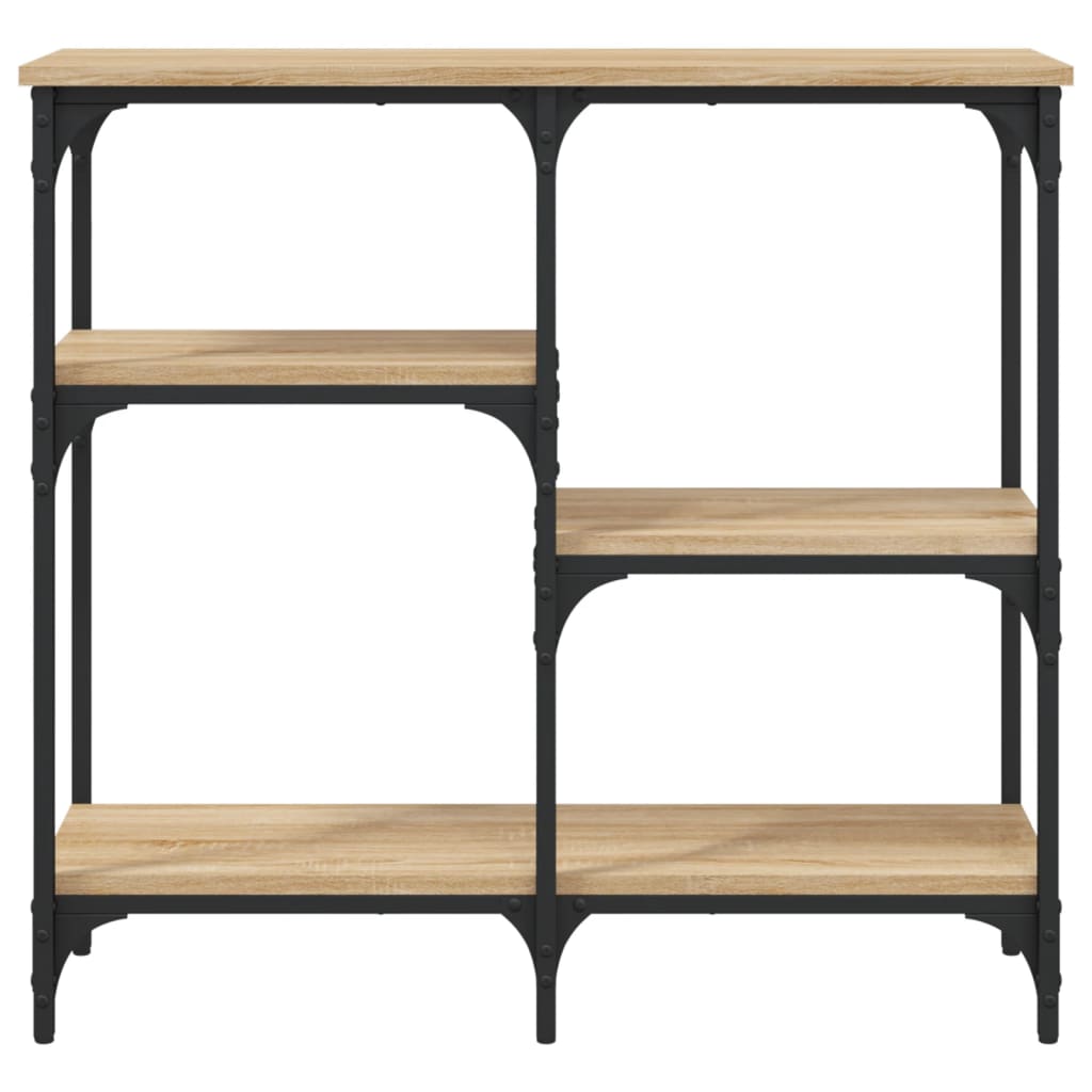 Tavolo Consolle Rovere Sonoma 80x29x75 cm Legno Agglomerato