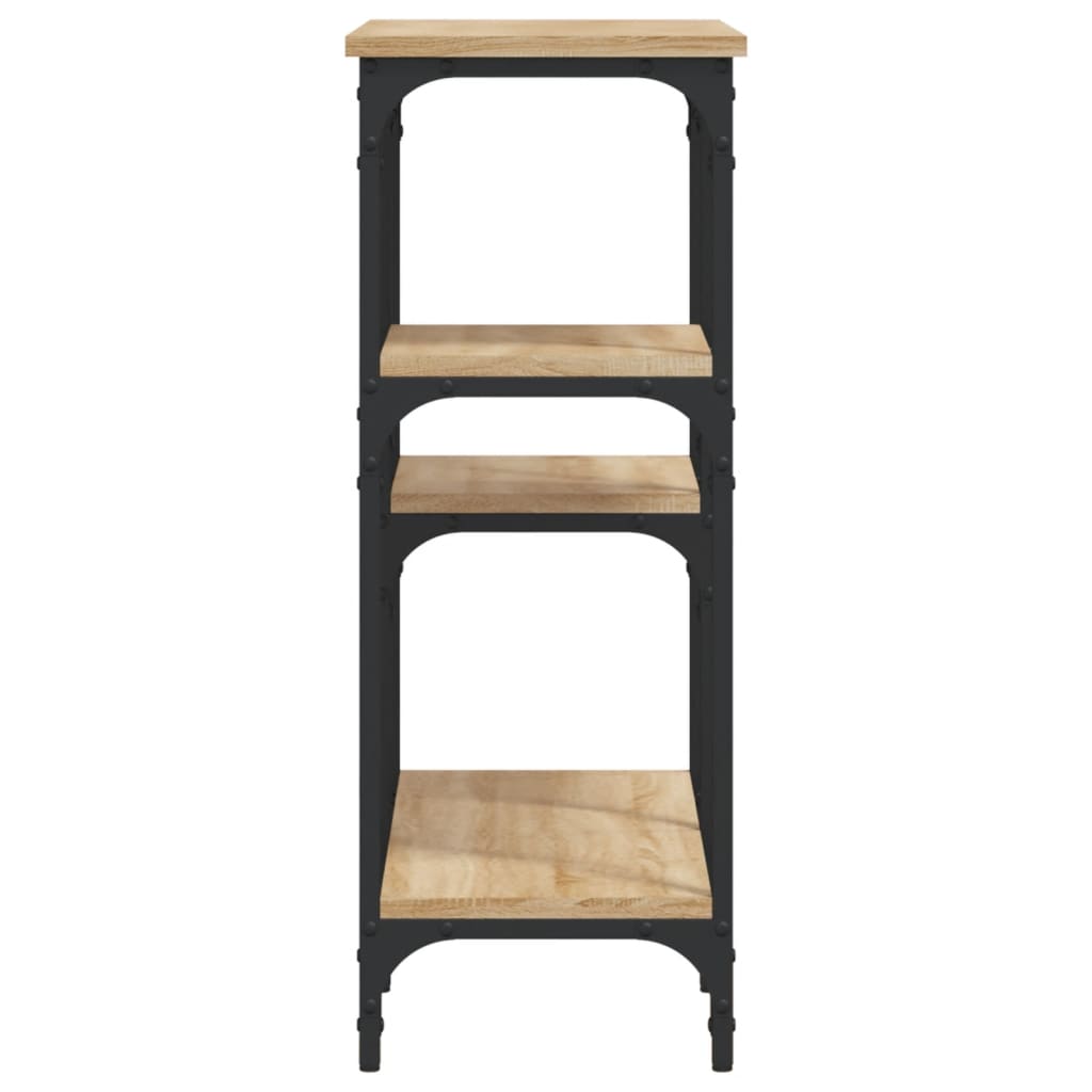 Tavolo Consolle Rovere Sonoma 80x29x75 cm Legno Agglomerato