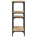 Tavolo Consolle Rovere Sonoma 80x29x75 cm Legno Agglomerato