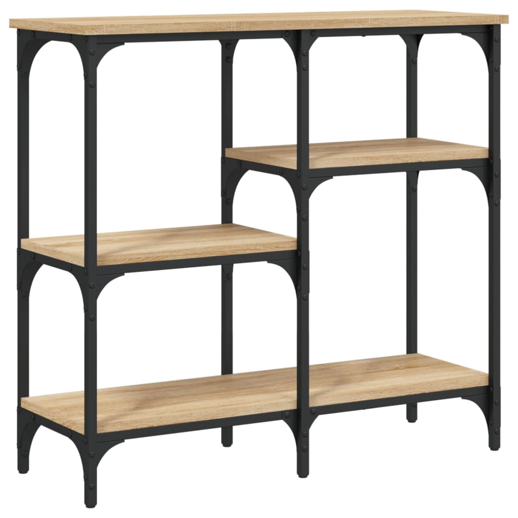 Tavolo Consolle Rovere Sonoma 80x29x75 cm Legno Agglomerato