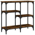 Tavolo Consolle Rovere Fumo 80x29x75 cm in Legno Multistrato