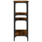 Tavolo Consolle Rovere Fumo 80x29x75 cm in Legno Multistrato