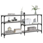 Tavolo Consolle Grigio Sonoma 160x29x75 cm in Legno Multistrato