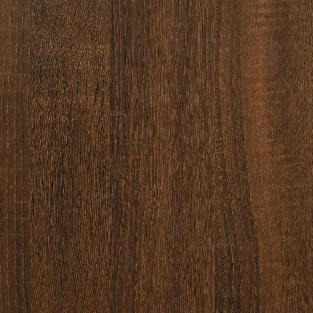 Tavolini Consolle 2 pz Rovere Marrone in Legno Multistrato