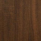 Tavolini Consolle 2 pz Rovere Marrone in Legno Multistrato