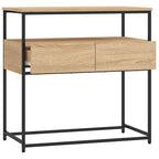 Tavolo Consolle Rovere Sonoma 75x40x75 cm Legno Agglomerato
