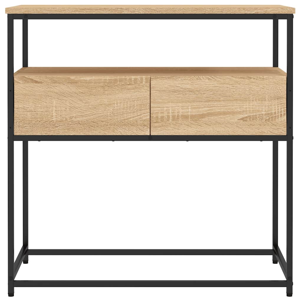Tavolo Consolle Rovere Sonoma 75x40x75 cm Legno Agglomerato
